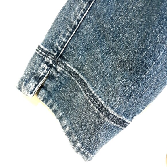 Motto Denim Jacket Button Details & Front Pockets Medium Wash Size Juniors XL - Picture 5 of 7